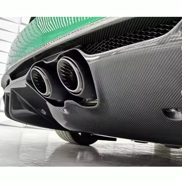 Manufacturer Modification for  Giulia Quadrifoglio Upgrade GTA  Dry Carbon Fiber Body Kit Rear Lip Bumper Diffuser